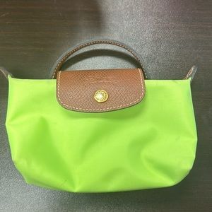 Longchamp le pliage mini cosmetic pouch with top handle